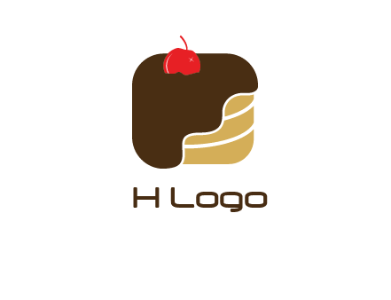 chocolate bakery cake logo