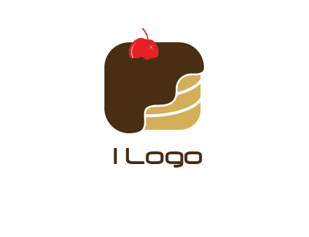 chocolate bakery cake logo