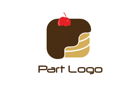 chocolate bakery cake logo