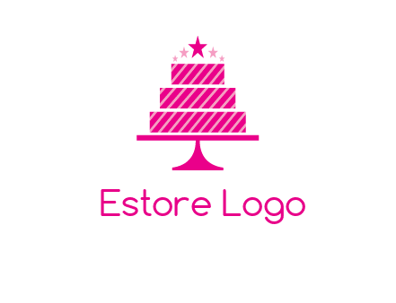 stars with wedding cake logo