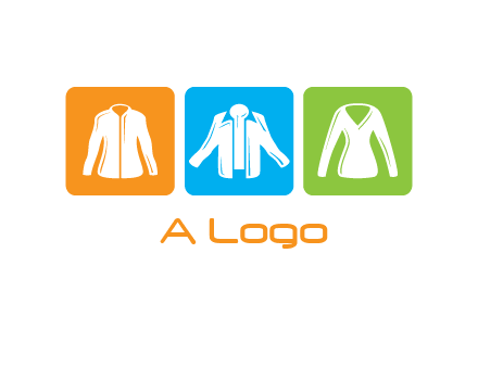 Fashion logo with clothing icons