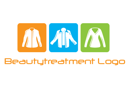 Fashion logo with clothing icons