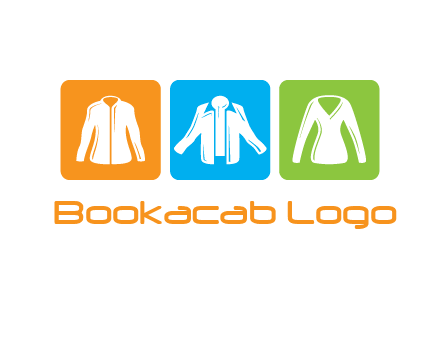 Fashion logo with clothing icons