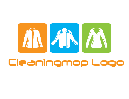 Fashion logo with clothing icons