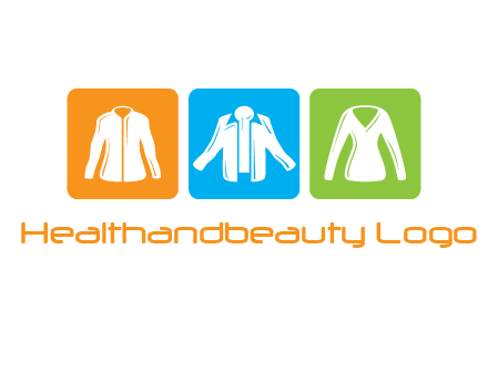 Fashion logo with clothing icons