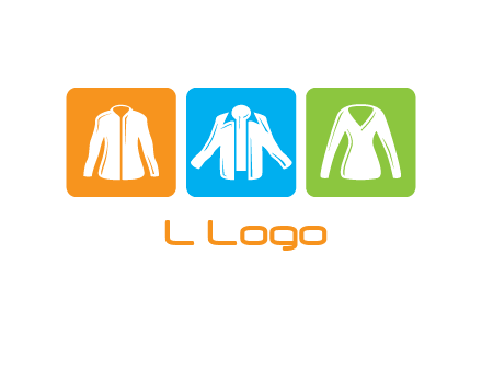 Fashion logo with clothing icons