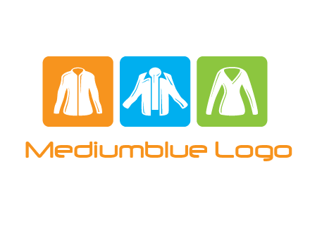 Fashion logo with clothing icons