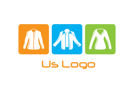 Fashion logo with clothing icons