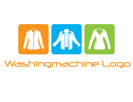 Fashion logo with clothing icons