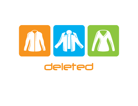 Fashion logo with clothing icons