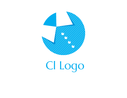 collar shirt logo in circle