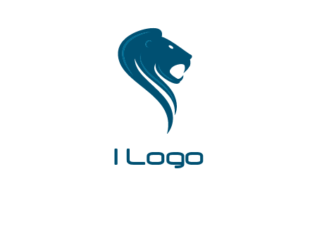 side face of lion logo