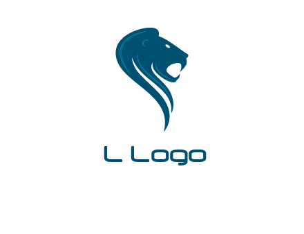 side face of lion logo