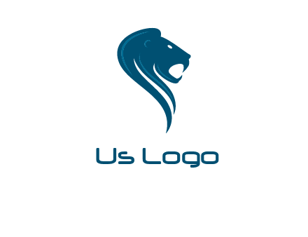 side face of lion logo