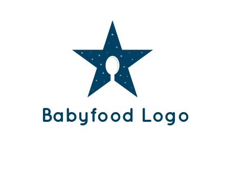 star and spoon logo design