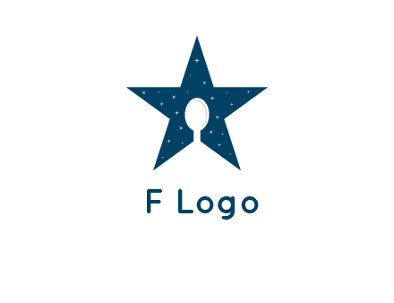 star and spoon logo design