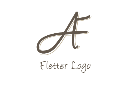 letter F entwined with cursive letter A