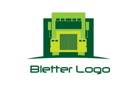 logistic transportatio truck logo