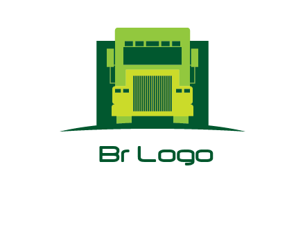 logistic transportatio truck logo