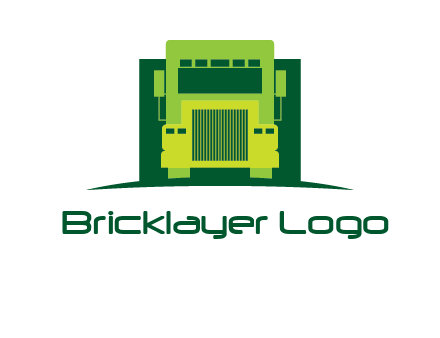 logistic transportatio truck logo