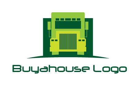 logistic transportatio truck logo