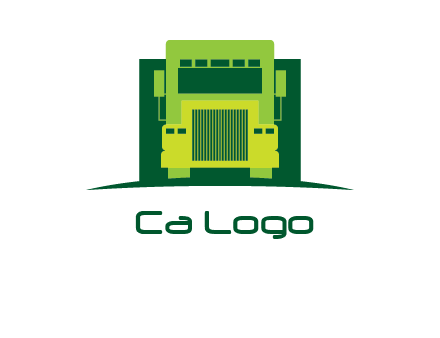 logistic transportatio truck logo