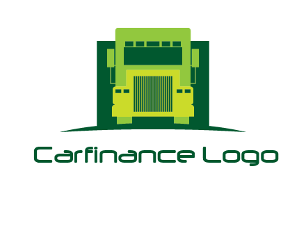 logistic transportatio truck logo