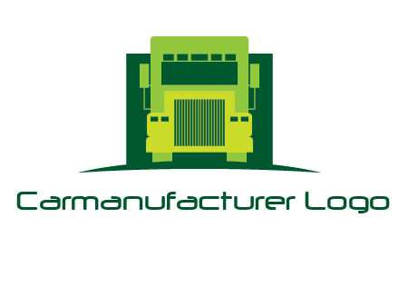 logistic transportatio truck logo