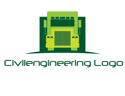 logistic transportatio truck logo