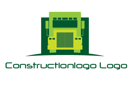 logistic transportatio truck logo