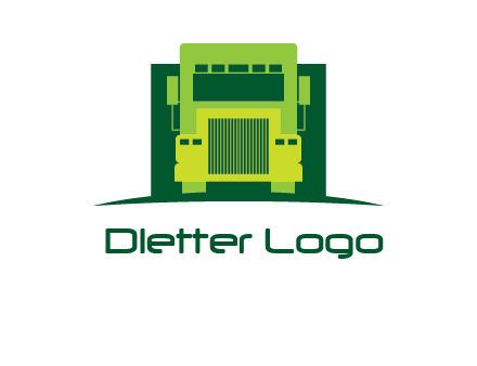 logistic transportatio truck logo