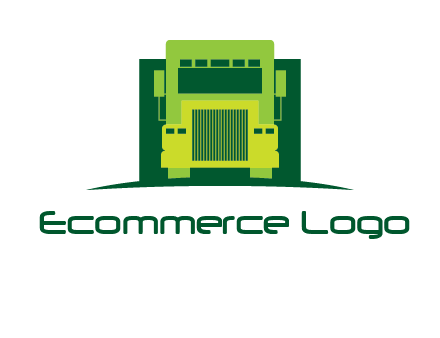 logistic transportatio truck logo