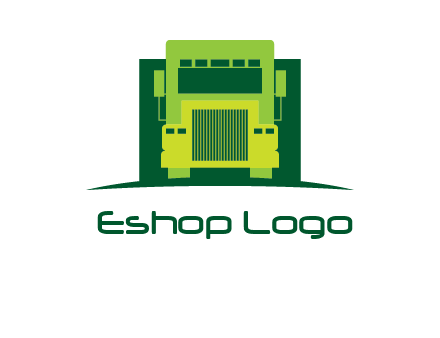 logistic transportatio truck logo