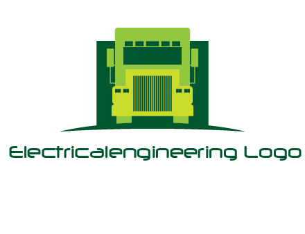 logistic transportatio truck logo