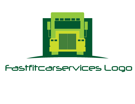 logistic transportatio truck logo