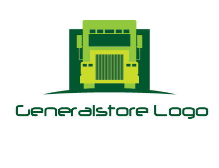 logistic transportatio truck logo