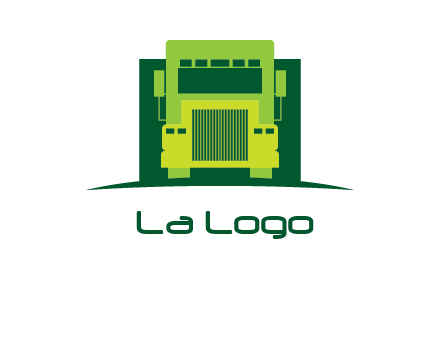 logistic transportatio truck logo