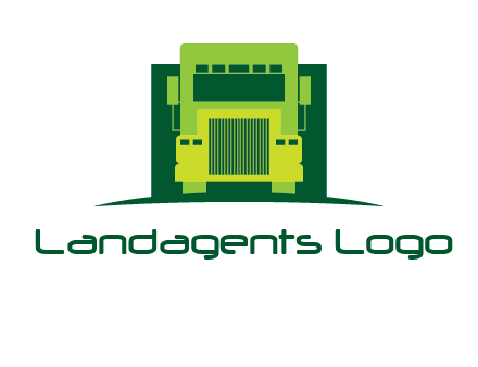 logistic transportatio truck logo