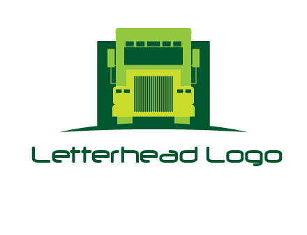 logistic transportatio truck logo