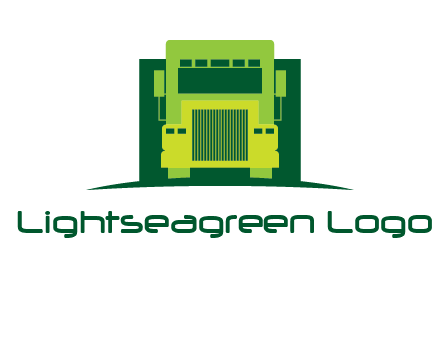 logistic transportatio truck logo