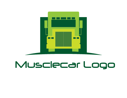 logistic transportatio truck logo