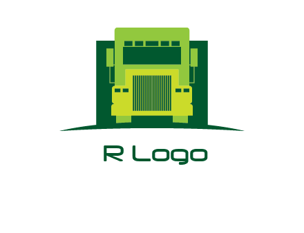 logistic transportatio truck logo