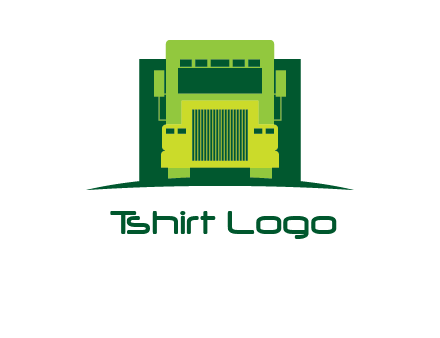 logistic transportatio truck logo