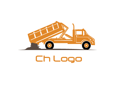 dump truck clipart logo