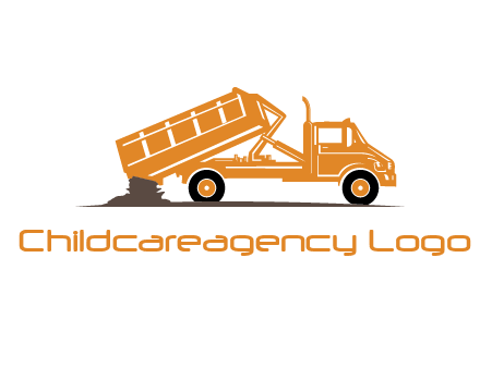 dump truck clipart logo