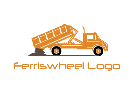 dump truck clipart logo