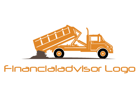 dump truck clipart logo