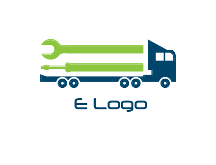 Trucks and Loaders for construction logo