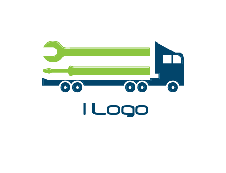 Trucks and Loaders for construction logo