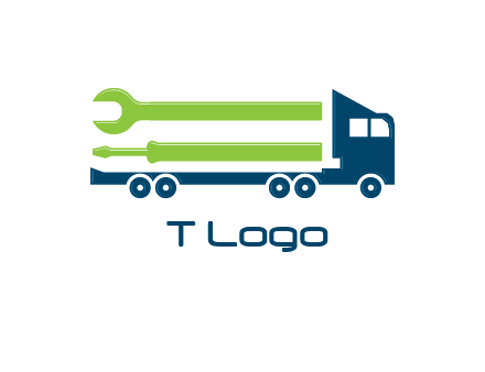 Trucks and Loaders for construction logo